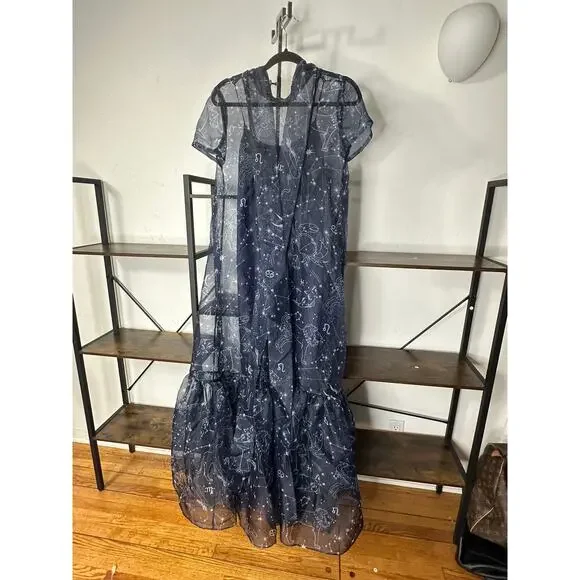 knee length dresses for ladies Jean Paul Gaultier Vintage 2001 Orange Optic Constellation Graphic Fac –  Amarcord Vintage Fashion main image 0